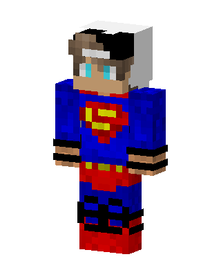 Superman skin, 3D preview