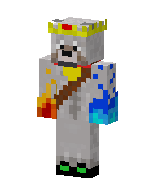 White Royal Minecraft skin