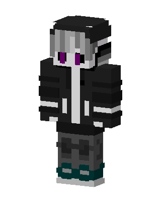 Black Emo Boy Minecraft goth skin
