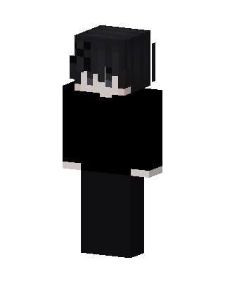 Dark Emo Boy skin, 3D preview