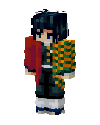 Giyu Tomioka skin, 3D preview