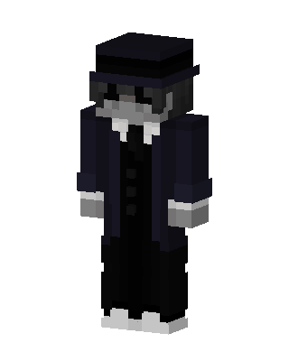 Black Villain Boy skin, 3D preview