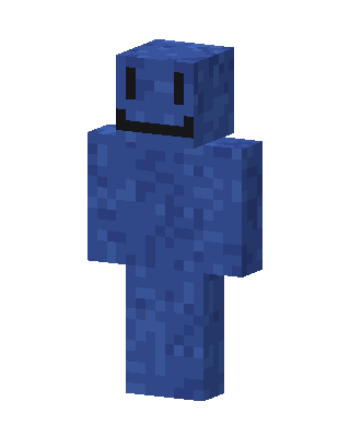 Blue Smiley skin, 3D preview