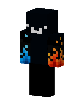 Fire Ice Shadow Minecraft skin