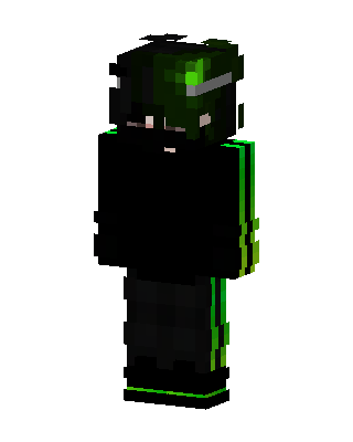 Neon Green Ninja skin, 3D preview