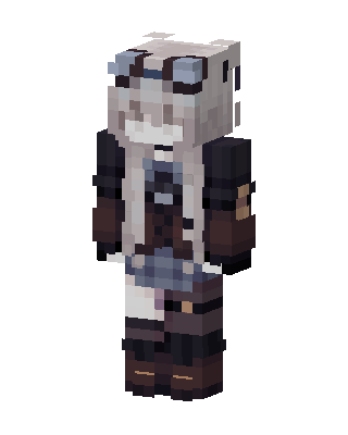 Steampunk Girl skin, 3D preview