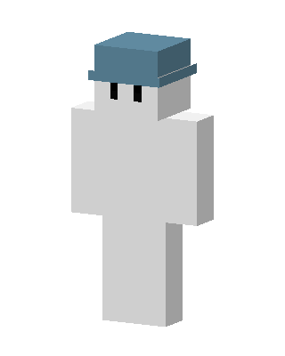 Blue Hat Ghost Minecraft skin