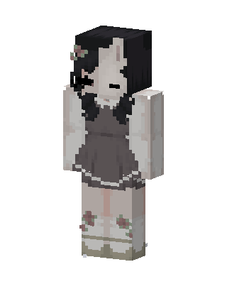 White Dress Girl Minecraft cat girl skin