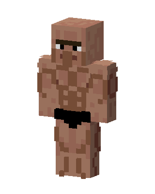 Brown Player Boy skin, 3D preview