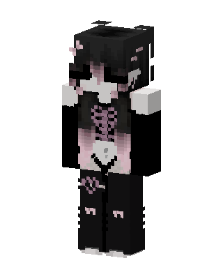 Black Villain Girl Minecraft skin
