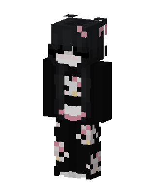 Sakura Kimono Minecraft cat girl skin