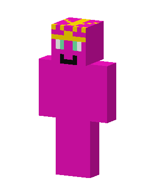 Magenta Crown Blob skin, 3D preview