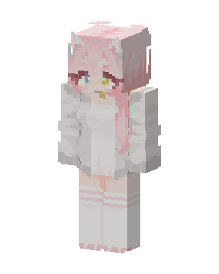 Pink Angel Girl skin, 3D preview