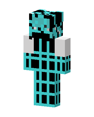 Cyan Grid skin, 3D preview