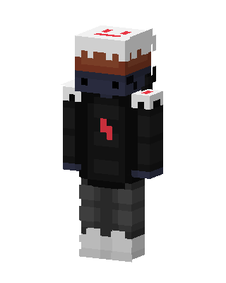 Cake Hat Hoodie skin, 3D preview
