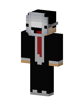 Derp Mask Suit skin, 3D preview