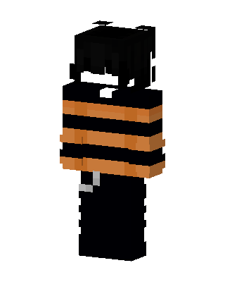 Striped Sweater Kid skin, 3D preview