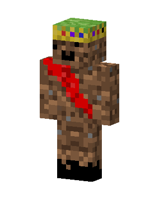 Royal Dirt Block Minecraft skin