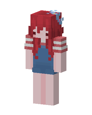 Red Player Girl Minecraft skin