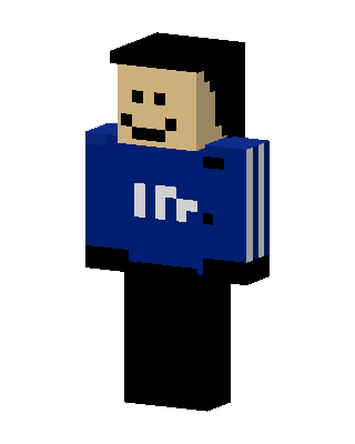 Smiley Blue Hoodie Minecraft skin
