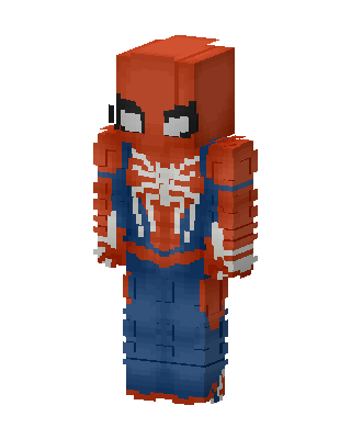 Spider-Man skin, 3D preview