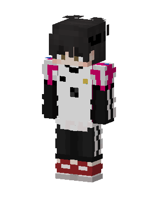White Drip Boy skin, 3D preview