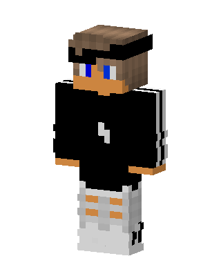 Sporty Hoodie Boy skin, 3D preview