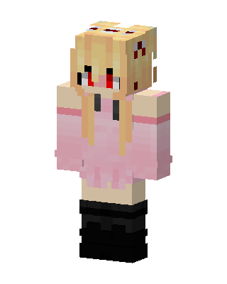 Pink Anime Girl skin, 3D preview