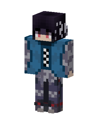Blue Anime Boy Minecraft skin