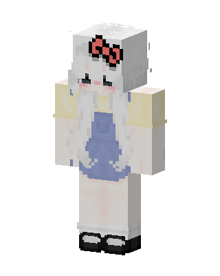 Bow Girl skin, 3D preview