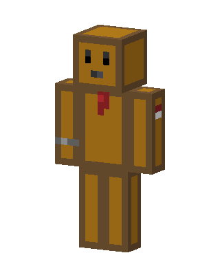 Gingerbread Man skin, 3D preview