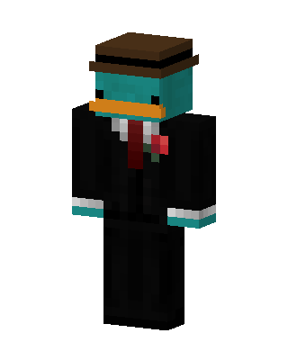 Perry The Platypus skin, 3D preview