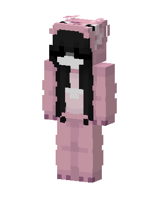 Pink Piggy Onesie skin, 3D preview