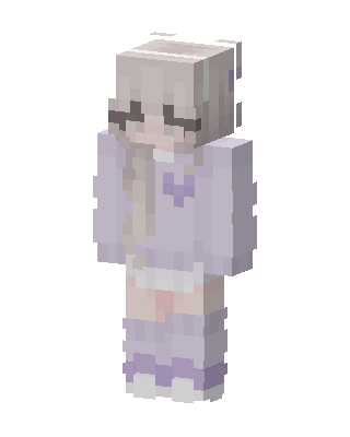 Lavender Sweater Girl Minecraft purple skin
