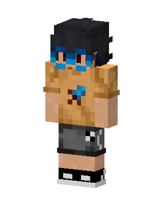 Blue Goggles Kid skin, 3D preview