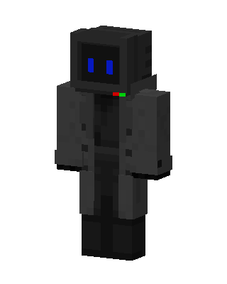 Gray Robot Boy skin, 3D preview