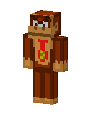 Donkey Kong Minecraft skin