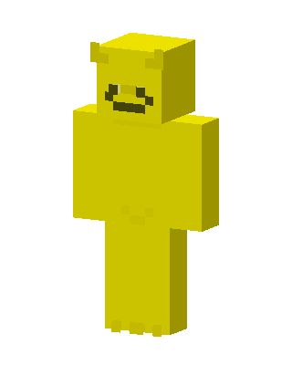 Yellow Mob skin, 3D preview
