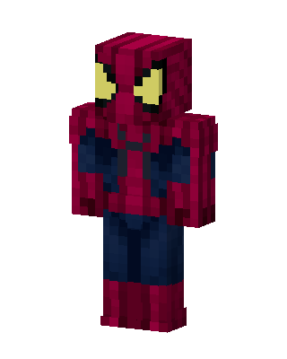 Spider-Man skin, 3D preview