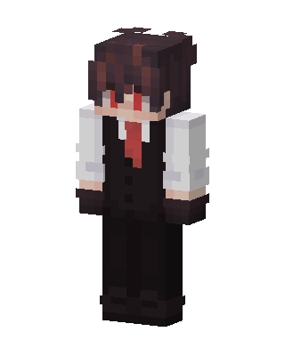 Suited Red Tie skin, 3D preview