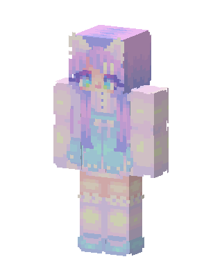 Pastel Kitty skin, 3D preview