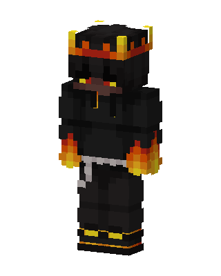 Flame Crowned Shadow Minecraft skin