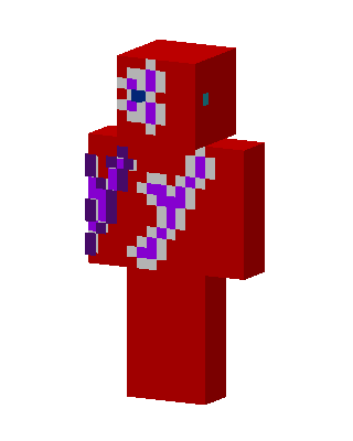 Red Villain skin, 3D preview