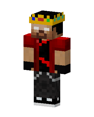 Herobrine King Minecraft skin