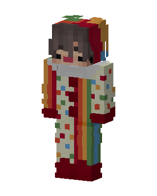 Rainbow Clown Minecraft skin