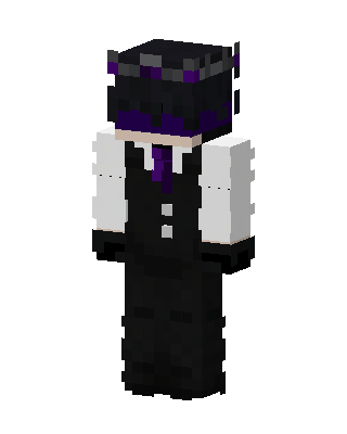 Enderman Butler skin, 3D preview