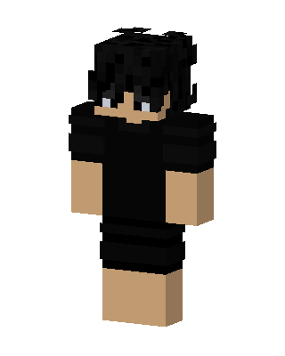 Shadow Hoodie Boy skin, 3D preview