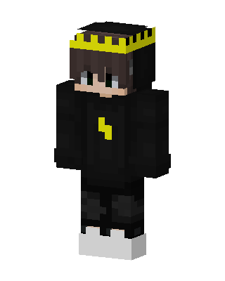 Lightning Crown Hoodie skin, 3D preview