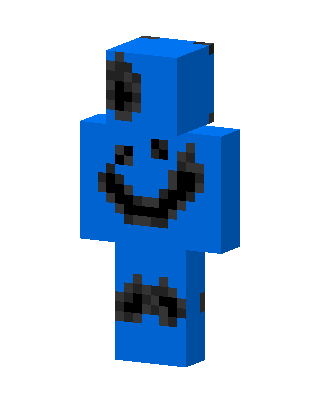 Blue Smiley skin, 3D preview