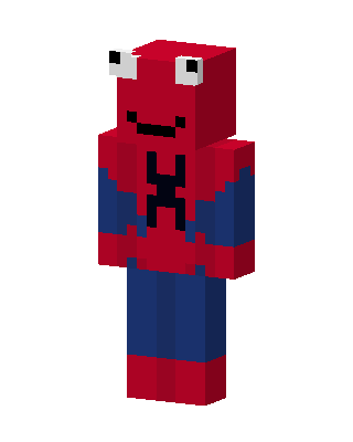 Spider-Man Frog skin, 3D preview